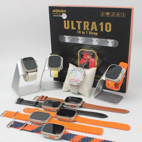 Ultra 10 Smart Watch 10 in 1 Straps